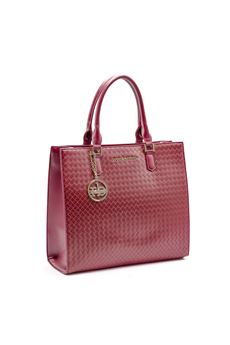 RED SHOPPING BAG IN ROCCO BAROCCO ECO-LEATHER ROCCO BAROCCO | RBR910B4501ROSSO